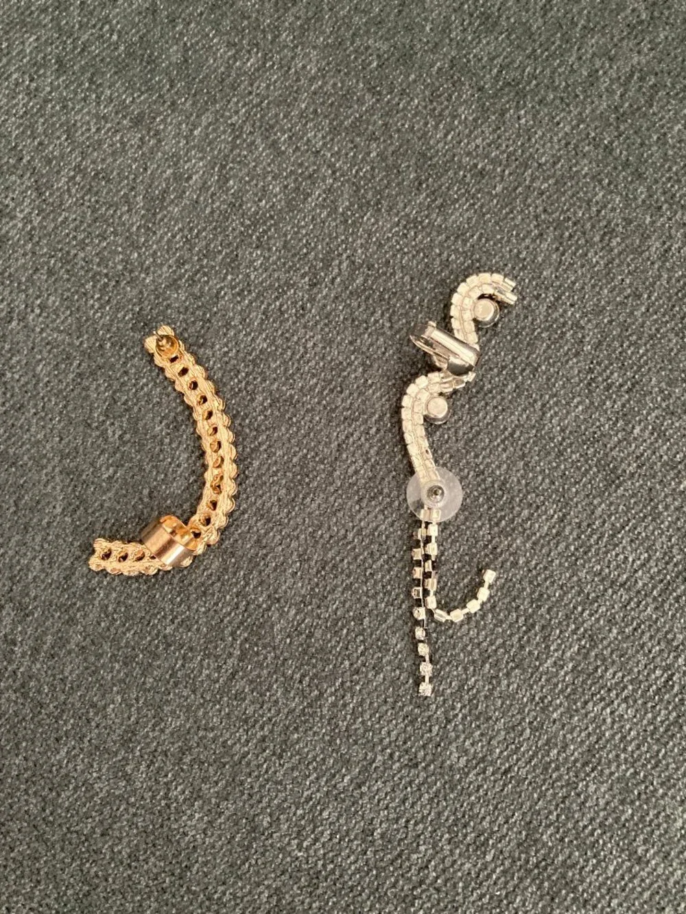 Two Rhinestone Ear Cuffs - Picture 2 of 2